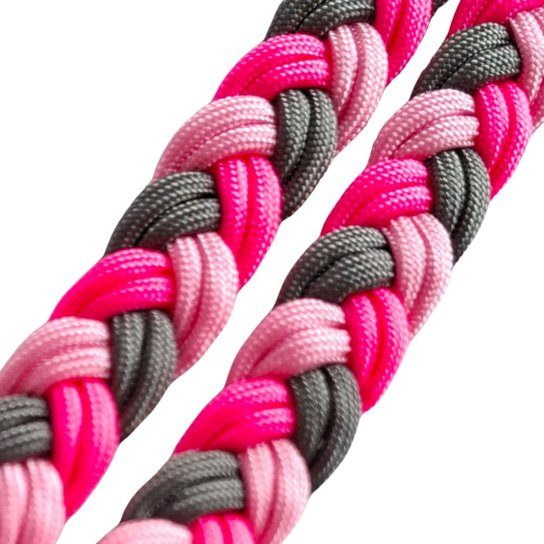 Paracordleine PINKI / flach geflochten