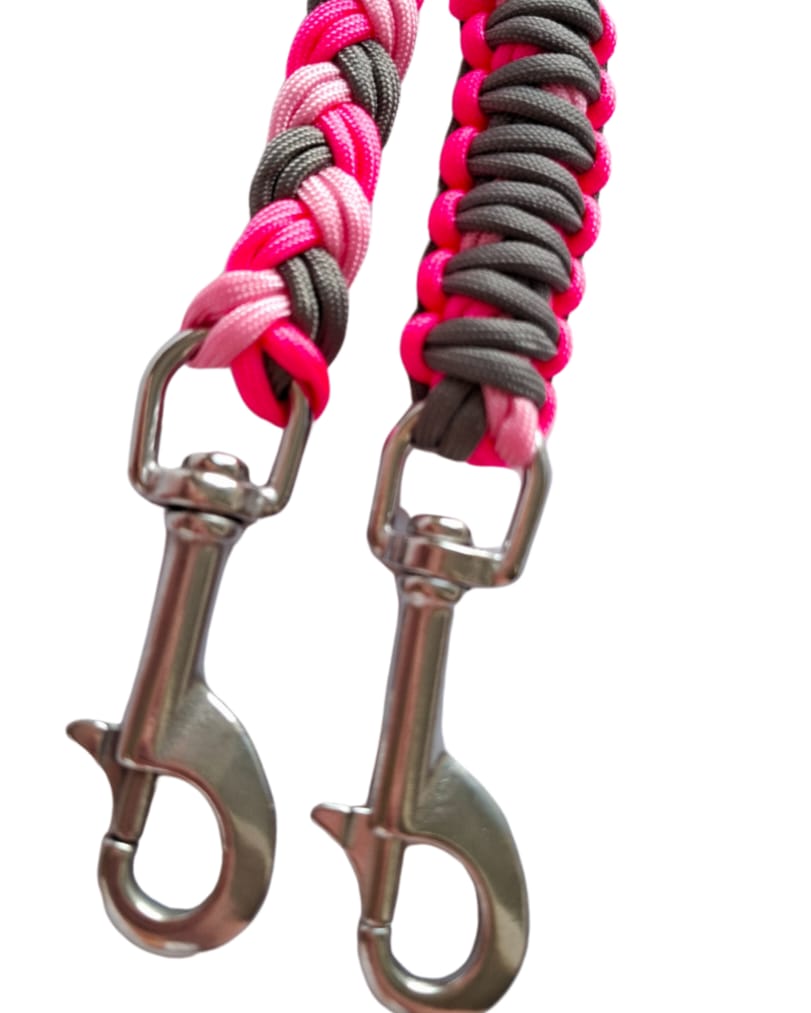 Paracordleine PINKI / flach geflochten