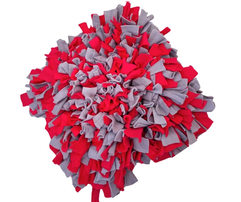 Schnüffelteppich / Rot und Grau