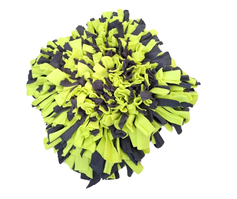 Schnüffelteppich / Grün und Grau