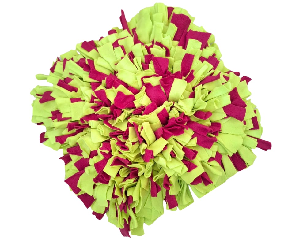 Schnüffelteppich / Pink und Grün