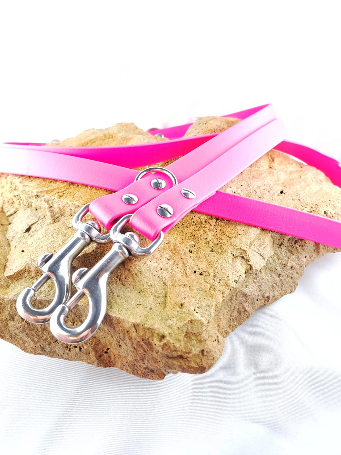 Biothaneleine / Messeware / Pink / großer Karabinerhaken