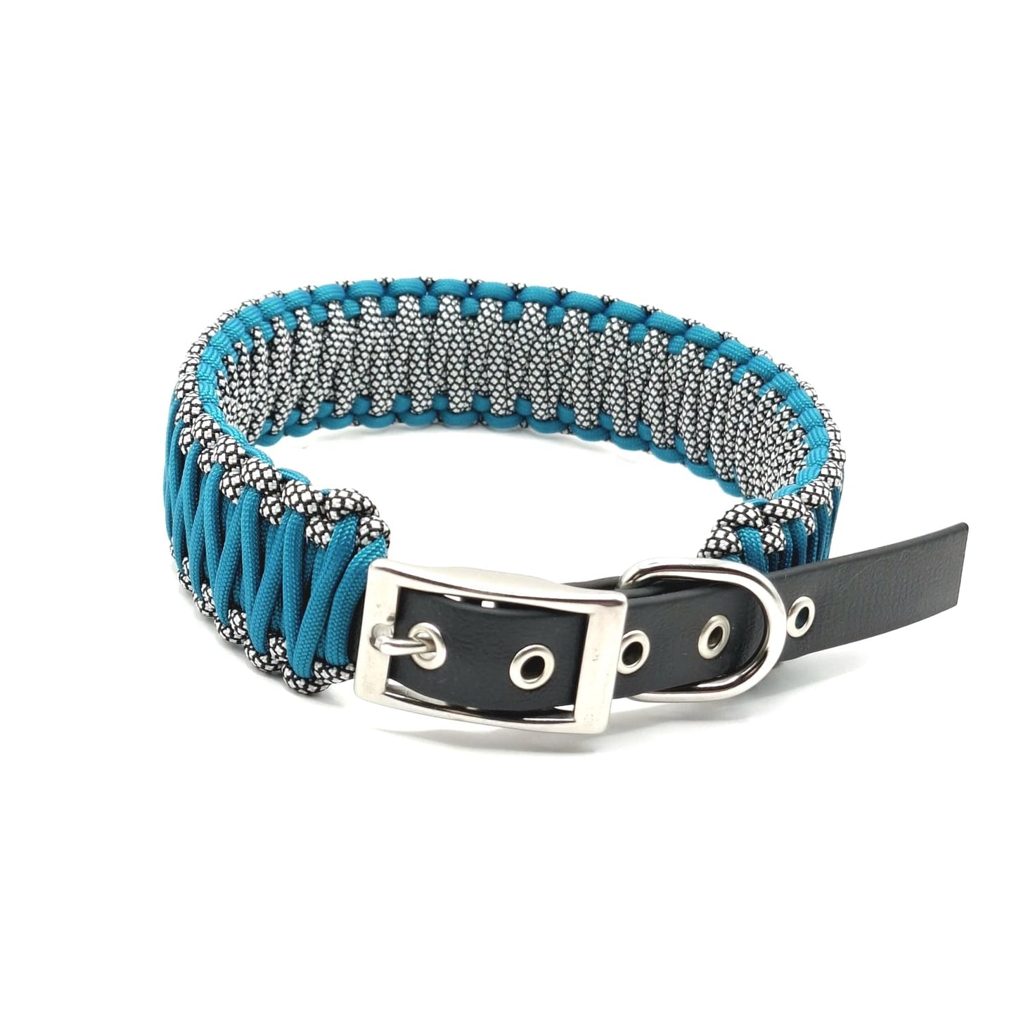 Halsband Extra Breit Teal / Messeware / ab Halsumfang 36cm - 61cm