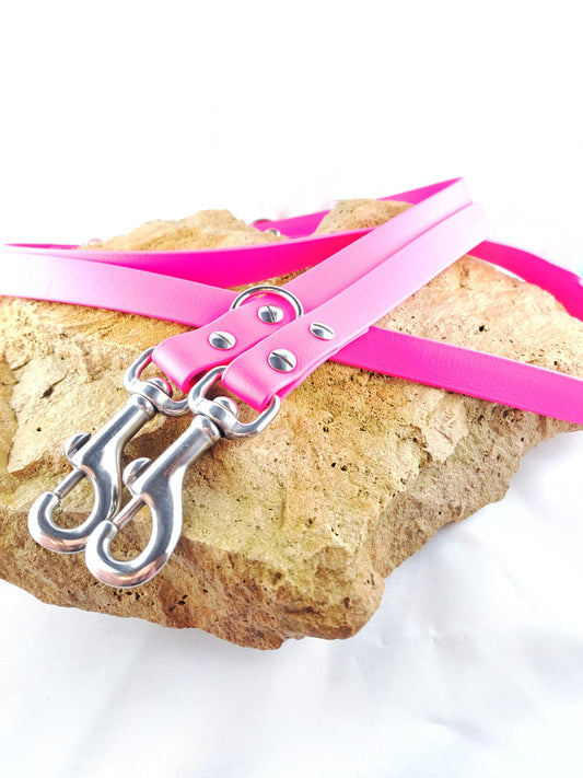Biothaneleine / Messeware / Pink / großer Karabinerhaken
