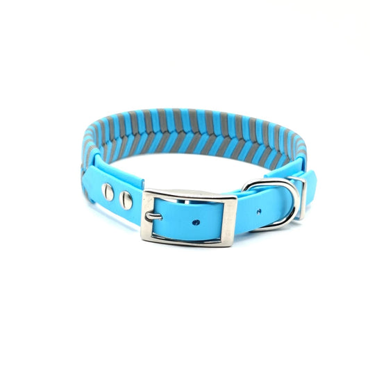 Halsband Neon Türkis /Messeware / Halsumfang ab 34cm - 51cm