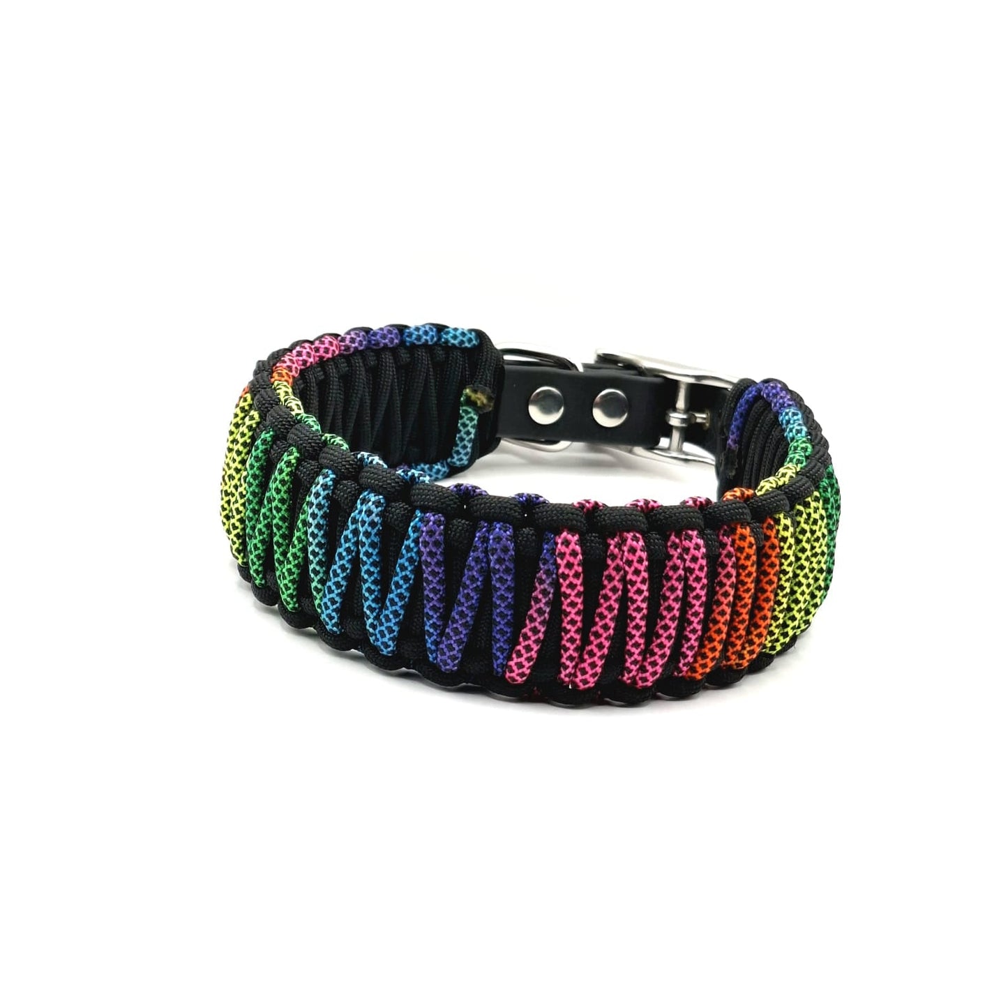 Halsband Extra Breit Rainbow / Messeware / ab Halsumfang 36cm - 61cm